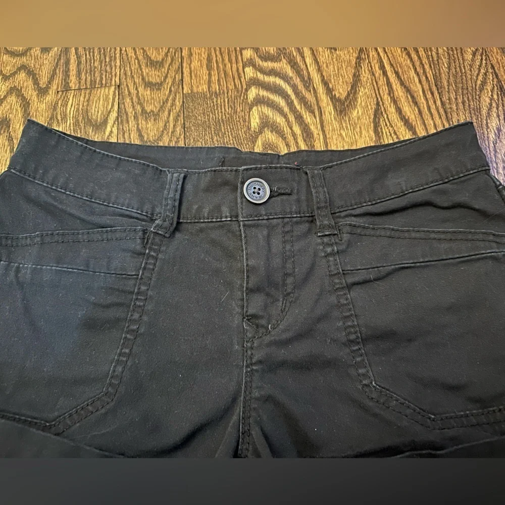 Unionbay Black Low Rise Micro Shorts Y2K Indie Festival Women’s Medium 8